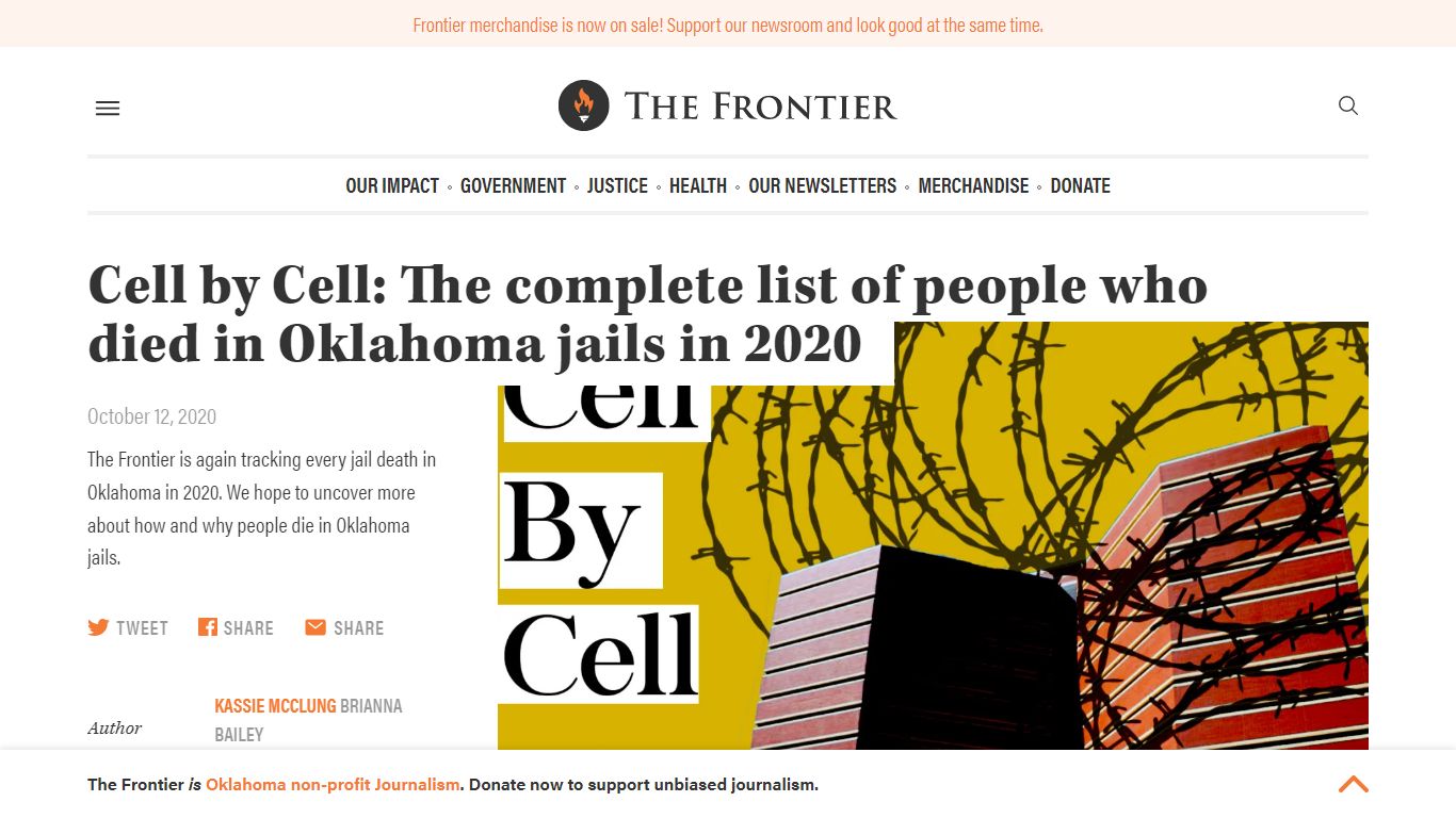 Cell by Cell: The complete list of people who died in Oklahoma jails in ...