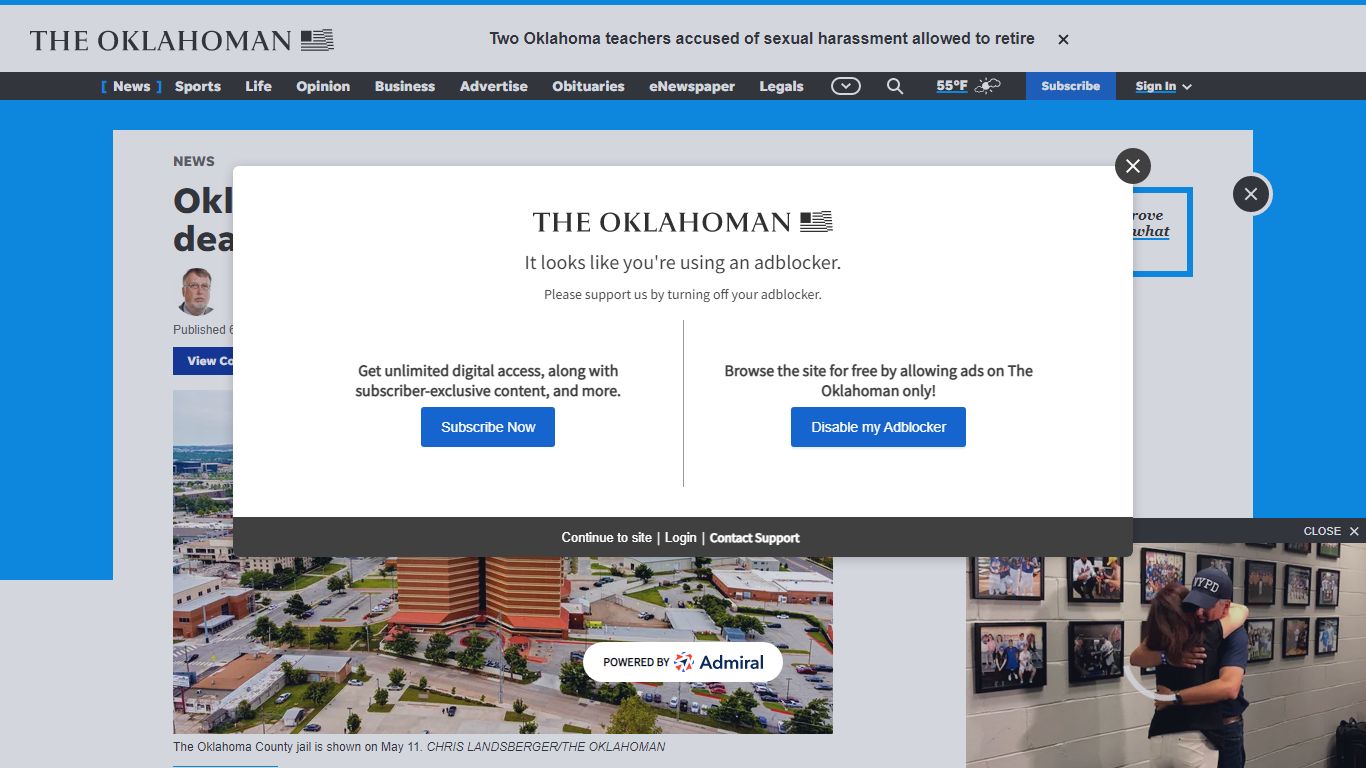 Oklahoma County jail has eighth inmate death of 2022